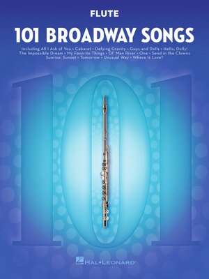 cover image of 101 Broadway Songs for Flute